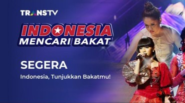 Siap-siap! Indonesia Mencari Bakat 2021 Trans TV Bakal Digelar