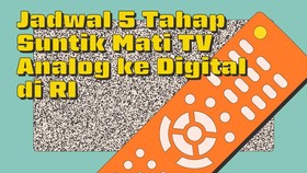 INFOGRAFIS: Jadwal 5 Tahap Suntik Mati TV Analog ke Digital
