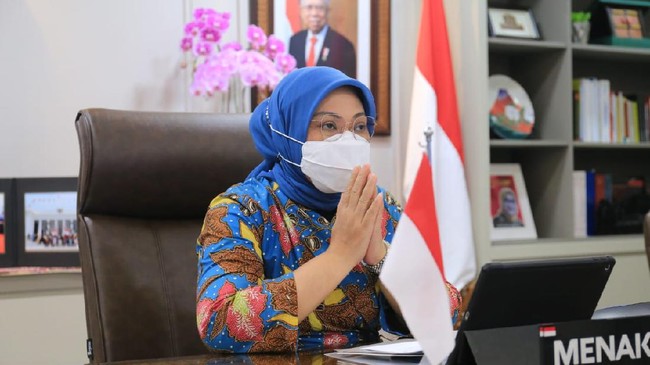 Kemnaker mengumumkan pemenang Kompetisi Video Tiktok 2021 bertema tenaga kerja kompeten, produktif, dan kreatif secara virtual pada Selasa (27/7).