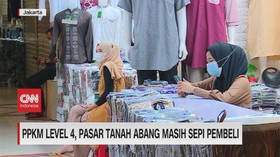 VIDEO: Pasar Tanah Abang Masih Sepi Pembeli