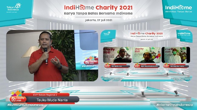 IndiHome melanjutkan bakti pada negeri melalui program IndiHome Charity 2021 dengan alokasi dana senilai Rp420 juta bagi masyarakat terdampak pandemi.