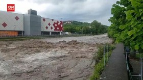 VIDEO: Cuaca Ekstrem Picu Danau Como di Italia Meluap