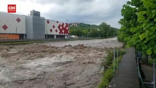 VIDEO: Cuaca Ekstrem Picu Danau Como di Italia Meluap