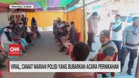 VIDEO :Viral, Camat Marah Polisi Bubarkan Acara Pernikahan