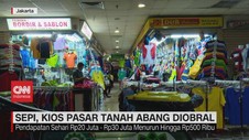 VIDEO: Sepi, Kios Pasar Tanah Abang Diobral