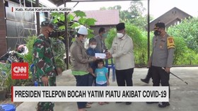 VIDEO: Presiden Telpon Anak Yatim Piatu Akibat Covid-19