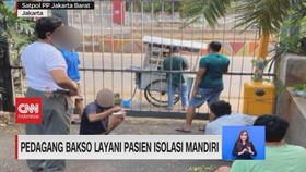 VIDEO: Pedagang Bakso Layani Pasien Isolasi Mandiri
