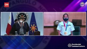 VIDEO: Peraih Emas Olimpiade Filipina Disambut Bak Pahlawan