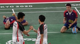 FOTO: Langkah Ahsan/Hendra Terhenti di Semifinal Olimpiade