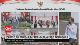 VIDEO: Jokowi Klaim PPKM Darurat Rem Lonjakan Covid-19