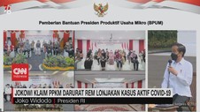 VIDEO: Jokowi Klaim PPKM Darurat Rem Lonjakan Covid-19