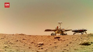 VIDEO: Penjelajah Zhurong Mulai Lintasi Area Bebatuan di Mars