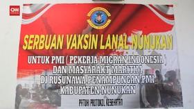 VIDEO: Pekerja Migran Nunukan Divaksinasi
