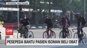 VIDEO: Pesepeda Bantu Pasien Isoman Beli Obat