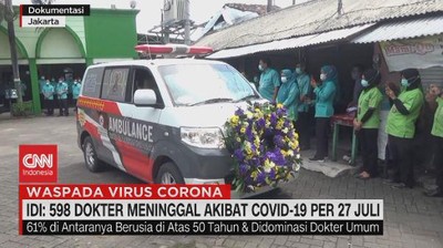 VIDEO: IDI: 598 Dokter Meninggal Akibat Covid-19 Per 27 Juli