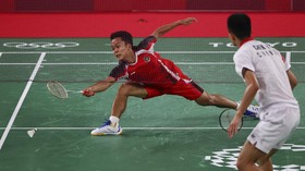 Momen Anthony Ginting Sedih di Olimpiade Tokyo 2020