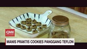 VIDEO: Manis Praktis Cookies Panggang Teflon