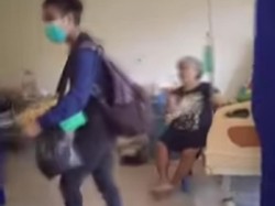 Viral Pedagang Asongan Jualan di Ruang Isolasi Pasien COVID-19 Manado