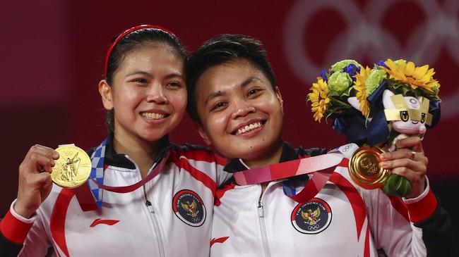 Apriyani Rahayu mengaku sempat takut saat Chen Qing Chen/Jia Yi Fan meminta challenge di saat duel final ganda putri Olimpiade Tokyo.