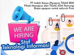 Lowongan BUMN PT Indah Karya Buka Bagi Lulusan D3-S1, Apa Syaratnya?