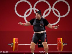 Nurul Akmal Banjir Pujian Netizen Sukses Angkat Beban 256 Kg di Olimpiade