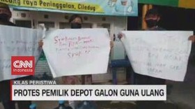 VIDEO: Protes Pemilik Depot Galon Isi Ulang