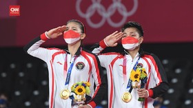 VIDEO: Ekspresi Kemenangan Greysia Polii/Apriyani Rahayu