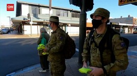VIDEO: 300 Tentara Diterjunkan untuk Awasi Lockdown Sydney