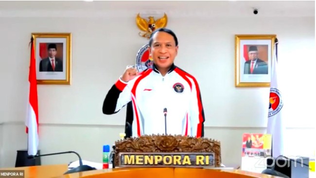 Menpora Zainudin Amali memastikan pemerintah mendukung penuh perjuangan para atlet dan tim yang tengah berlaga pada Olimpiade 2021 di Tokyo, Jepang.