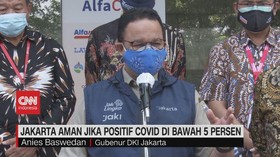 VIDEO: Anies: Zona Aman DKI Jika Positif Covid Dibawah 5%