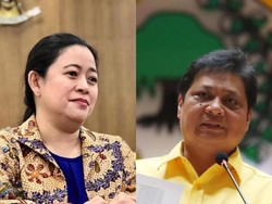 Perbandingan Golkar Pasang Baliho Airlangga Vs PDIP Baliho Puan