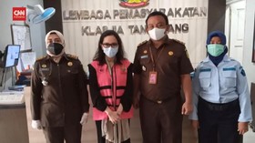 VIDEO: Eks Jaksa Pinangki Ditahan di Lapas Wanita Tangerang