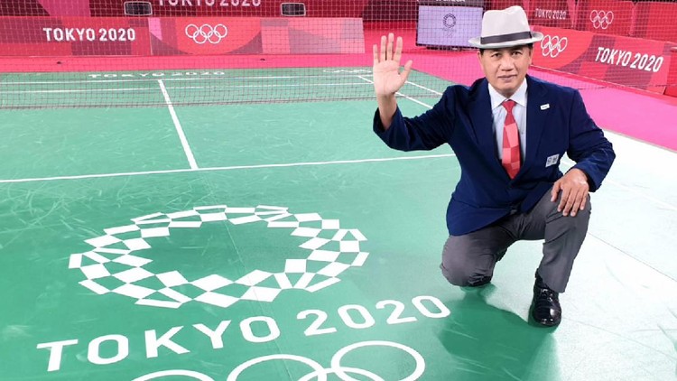 Wahyana, wasit bulutangkis di Olimpiade Tokyo 2020 asal Indonesia.