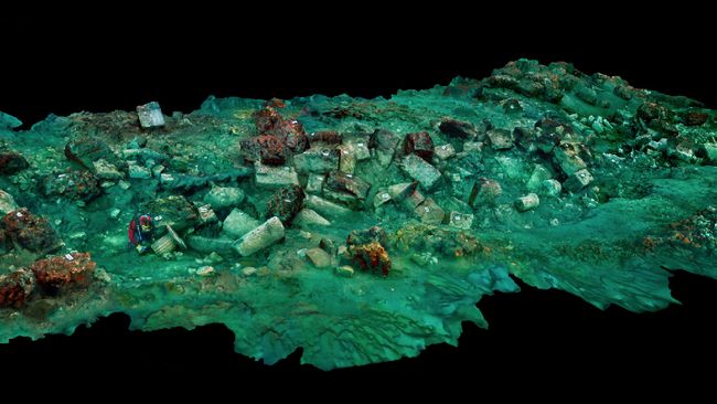 Arkeolog menemukan buah berusia 2400 tahun. Buah ini ada dalam keranjang anyaman yang ditemukan di kota Thonis Herachleion di bawah laut.