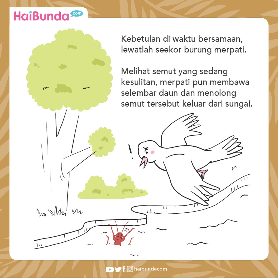 Cerita Nusantara Balas Budi Seekor Semut