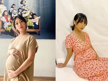 Hamil di Usia 43 Tahun, Intip 8 Foto Nola B3 Pamer Baby Bump Anak ke-4