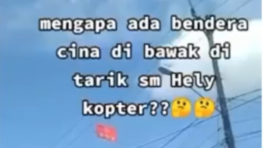 Heboh Video Helikopter Kibarkan Bendera Komunis, Ini Faktanya Heboh Video Helikopter Kibarkan Bendera Komunis, Ini Faktanya