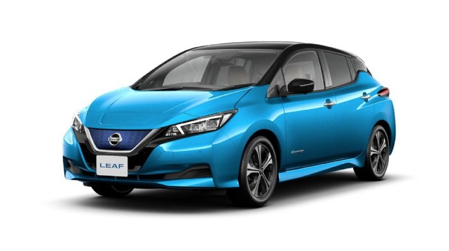 Inden Nissan Leaf lebih lama berlaku untuk warna two tone yang dikatakan sebagai favorit.
