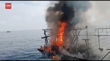 VIDEO: KM United Terbakar dan Karam, 1 ABK Tewas dan 2 Hilang