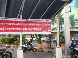 Wajib Bawa Sertifikat Vaksin COVID-19 Juga Berlaku di ITC Roxy Mas Jakpus