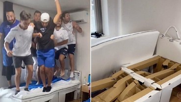 img-title Keterlaluan! Atlet Israel Rusak Tempat Tidur Kampung Olimpiade Tokyo