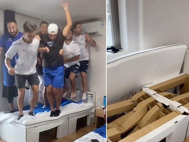 img-title Keterlaluan! Atlet Israel Rusak Tempat Tidur Kampung Olimpiade Tokyo