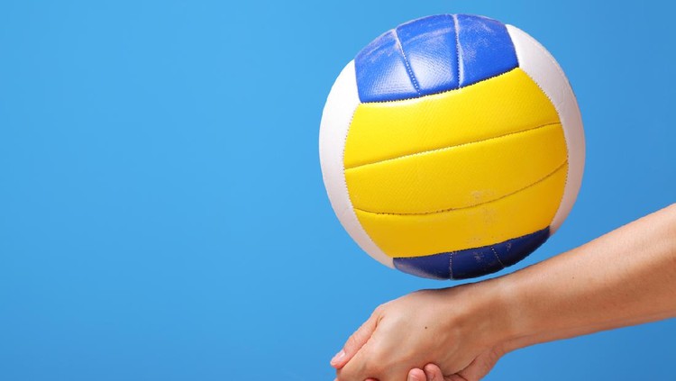 Beach volleyball female player digging a ballSome other related images: