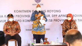 Menaker & Pelaku Usaha Jatim Sepakati Deklarasi Gotong Royong