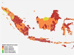 Covid-19 RI Meroket, Ini 5 Provinsi dengan Kasus Terbanyak