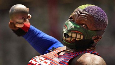 img-title Cerita Atlet Olimpiade Pakai Masker Unik untuk Intimidasi Lawan