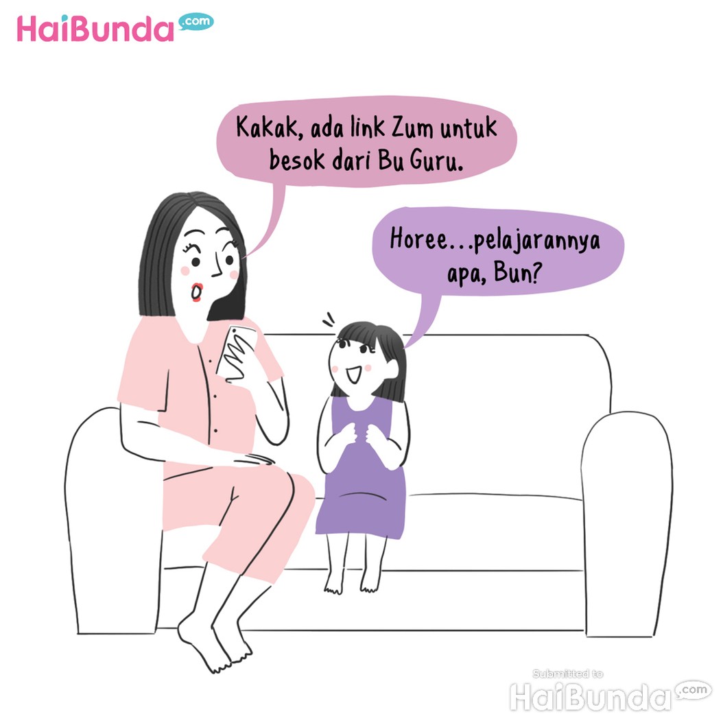 Komik: Saat Anak TK Olahraga Virtual..