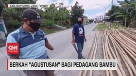 VIDEO: Berkah 'Agustusan' Bagi Pedagang Bambu