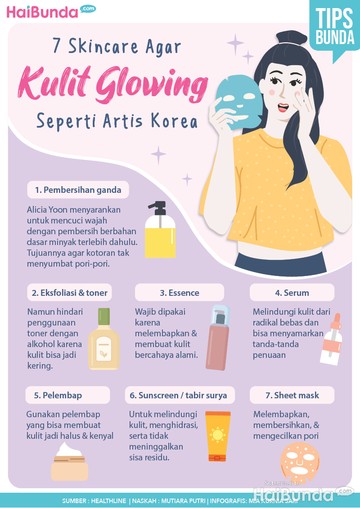 7 Skincare Yang Perlu Digunakan Agar Kulit Glowing Seperti Artis Korea