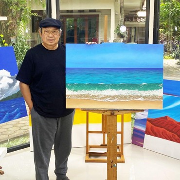 SBY Hobi Melukis saat Pandemi, Karyanya Viral Bikin Takjub Netizen